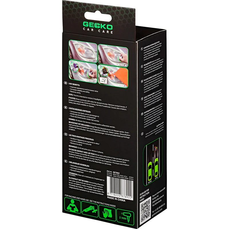 Gecko Koplamp Restauratie Kit