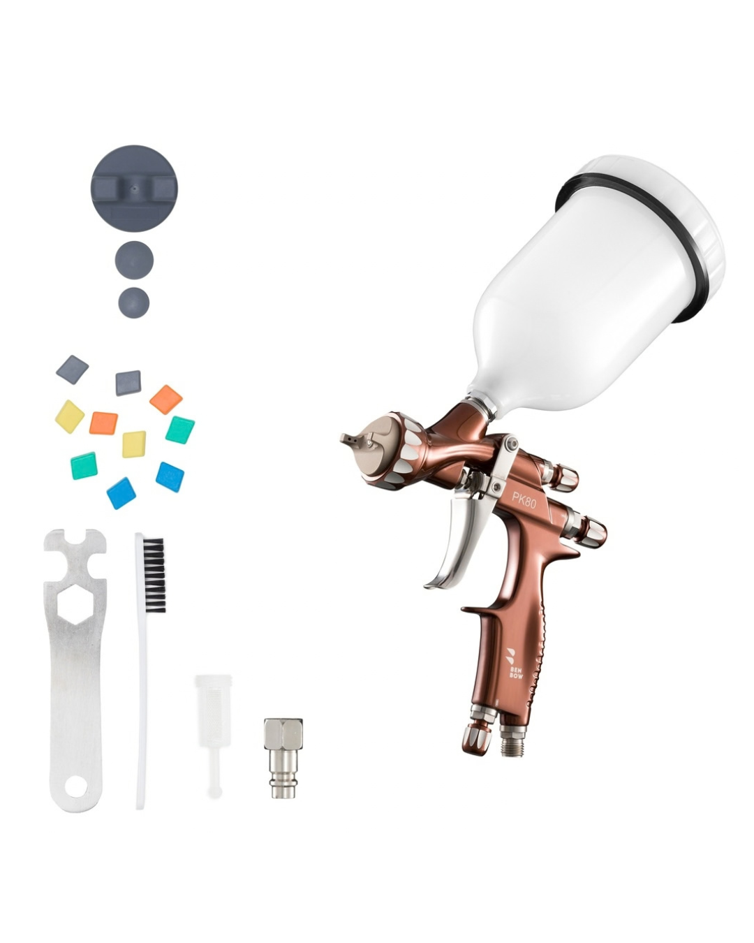 BenBow PK80 MP – Verfspuitpistool 1,5 mm met 600 ml reservoir