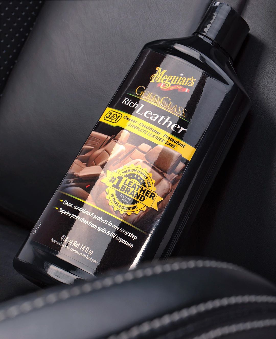 Meguiar’s Gold Class Rich Leather Cleaner & Conditioner | Automaterialen Timmermans