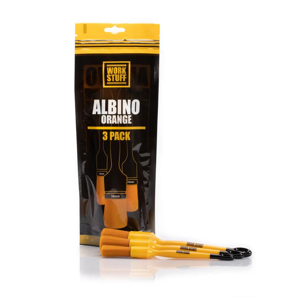 Work Stuff Detailing Brush ALBINO ORANGE - 3-pack | Automaterialen Timmermans