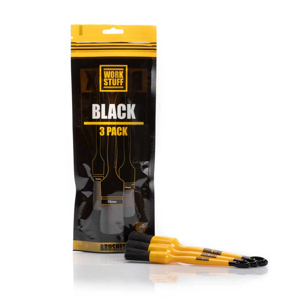 Work Stuff Detailing Brush BLACK 3-pack | Automaterialen Timmermans