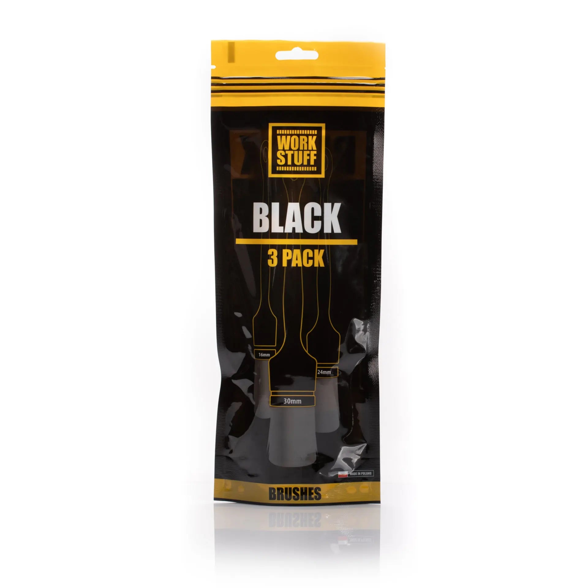 Work Stuff Detailing Brush BLACK 3-pack | Automaterialen Timmermans